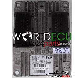 ECU ENGINE CONTROLLER FIAT STILO 1.6 IAW 5SF.A1, IAW5SFA1, 55354616, 61601.051.06, 6160105106