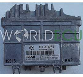 MOTORSTEUERGERÄT ECU STEUERGERAT SEAT IBIZA CORDOBA VW CADDY INCA POLO 1.4 AKV APQ 6K0906027J, 6K0 906 027 J, BOSCH 0261204844, 0 261 204 844