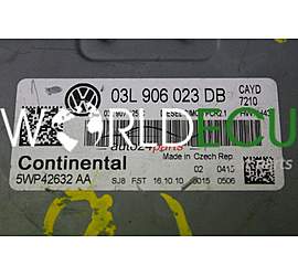 CENTRALINA MOTORE VOLKSWAGEN CADDY GOLF 1.6 TDI, CONTINENTAL 5WP42632 AA, 5WP42632AA, 03L 906 023 DB, 03L906023DB, 03L 907 425 C, 03L907425C