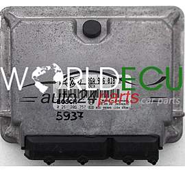ECU ENGINE CONTROLLER VW VOLKSWAGEN GOLF 2.0 06A906018GF, BOSCH 0261206757