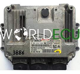 CALCULATEUR MOTEUR PEUGEOT 207 1.4 HDI BOSCH 0 281 012 526, 0281012526, 96 665 790 80, 9666579080, 9657699480 EDC16C34, 1039S24511