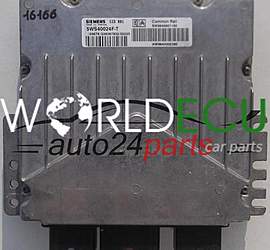 CALCULATEUR MOTEUR PEUGEOT 406 2.0 HDI SIEMENS 5WS40024F-T, 5WS40024FT, SW 9646801180, HW 9644302380