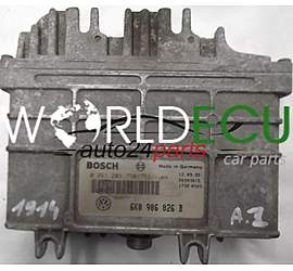 ECU ENGINE CONTROLLER SEAT IBIZA CORDOBA 1.4 ABD BOSCH 0 261 203 750/751, 0261203750, 0261203751, 6K0 906 026 B, 6K0906026B