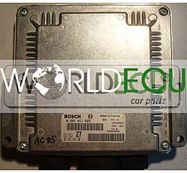 CENTRALINA MOTORE PEUGEOT 206 0281011525 / 9654694380 / 9640938680 / EDC15C2 27 / 1039S06058