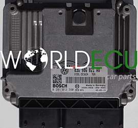 CENTRALINA MOTORE VW VOLKSWAGEN CADDY 1.9 TDI 03G906021AQ, 03G 906 021 AQ, BOSCH 0281012390, 0 281 012 390, DIESEL EDC16U34 7529 1039S10836