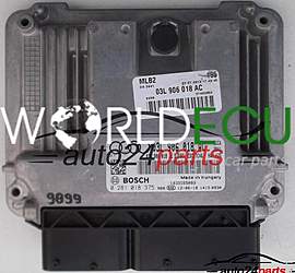 ECU ENGINE CONTROLLER AUDI A4 2.0 TDI BOSCH 0 281 018 375, 0281018375, 03L 906 018 AC, 03L906018AC