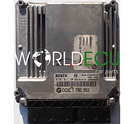 CENTRALINA MOTORE BMW E60 530 BOSCH 0281011120, 0 281 011 120, DDE 12147795553, 7795553, 7 795 553