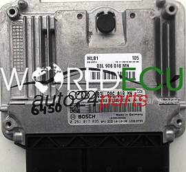 ECU ENGINE CONTROLLER AUDI BOSCH 0 281 017 835, 0281017835, 03L 906 018 MN, 03L906018MN, 03L 906 018 DN, 03L906018DN, EDC17C46, 1039S46466
