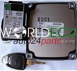 MOTORSTEUERGERÄT ECU STEUERGERAT OPEL ASTRA G CORSA C ZAFIRA A DELPHI DELCO 09353509 DJTY, 09353509DJTY, HSFI-2.1