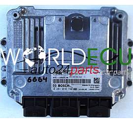 MOTORSTEUERGERÄT ECU STEUERGERAT FORD FOCUS C MAX 1.6 TDCI BOSCH 0 281 016 740, 0281016740, 9M51-12A650-MB, 9M5112A650MB, 12A650MB, 1039S13744