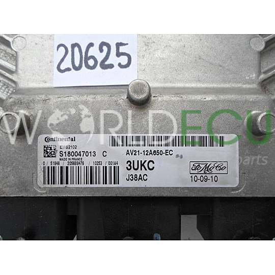 Centralita de motor UCE FORD FIESTA 1.6 TDCI AV21-12A650-EC, AV2112A650EC, S180047013C