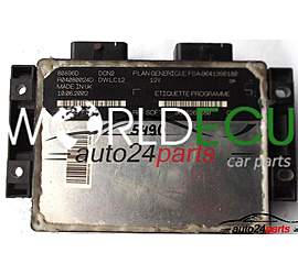 ECU ENGINE CONTROLLER CITROEN C15 1.9 LUCAS R04080024D PSA: 9641390180 SOFT 9646260580, DCN2, DWLC12