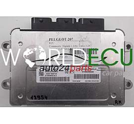 БЛОК УПРАВЛЕНИЯ ДВИГАТЕЛЕМ PEUGEOT 207 1.4 VALEO J34P 21585932-9 A, 215859329A, SW9663306680, 9663306680