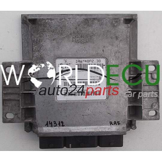 CENTRALINA DO MOTORE PEUGEOT 206 MAGNETI MARELLI IAW 48P2.38, IAW48P238, 16469034, 9642606280, 16379044, 9642247380