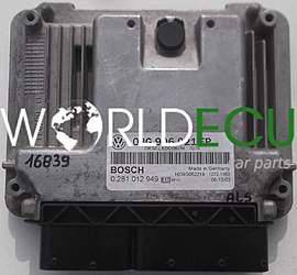 CENTRALINA MOTORE VW VOLKSWAGEN GOLF  2.0 TDI BOSCH 0 281 012 949, 0281012949, 03G 906 021 FP, 03G906021FP