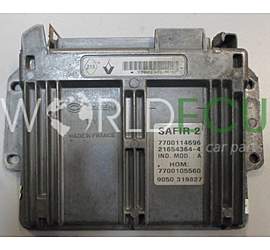 Centralina motore RENAULT TWINGO 1.2 Sagem 21654364-4, 216543644, 7700114696, HOM 7700105560