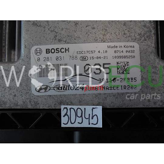 Centralina do motore KIA 0281031788 39110-2FBB5 391102FBB5