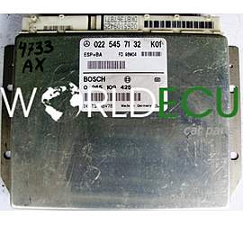 CENTRALINA ABS  ESP+BA MERCEDES W168 A0225457132, 0225457132, A 022 545 71 32 BOSCH 0265109425, 0 265 109 425