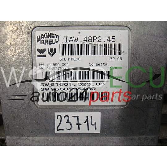 ECU Engine control unit CITROEN FIAT IAW48P2.45, IAW48P245, SW 9660595480