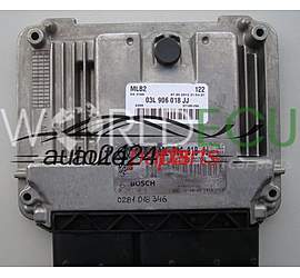 Engine control unit - ECU controllers AUDI A5 2.0 TDI BOSCH 0 281 018 346, 0281018346, 03L 906 018 JJ, 03L906018JJ, EDC17C46 - PLUG&PLAY