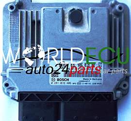 CENTRALINA MOTORE VW VOLKSWAGEN GOLF 2.0 TDI 03L906018BB, 03L 906 018 BB, 03L907309R, 03L 907 309 R BOSCH 0281016406, 0 281 016 406