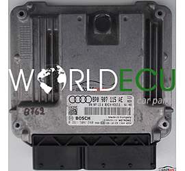 MOTORSTEUERGERÄT ECU STEUERGERAT AUDI A3, TT, BOSCH 0 261 S04 240, 0261S04240, 8P0 907 115 AE, 8P0907115AE, MED17.5