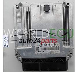 Centralina motore VW VOLKSWAGEN T5 BOSCH 0 281 014 891, 0281014891, 070 906 016 EA, 070906016EA