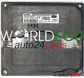 ECU ENGINE CONTROLLER FORD FIESTA FUSION 1.4 2S6A12A650YE SIEMENS SIM 22 S118107006E, S118107006 E, 2S6A-12A650-YE 7RDD