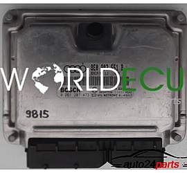 ECU ENGINE CONTROLLER AUDI A4 A6 3.0 V6 BOSCH 0 261 207 473, 0261207473, 8E0 907 551 B, 8E0907551B