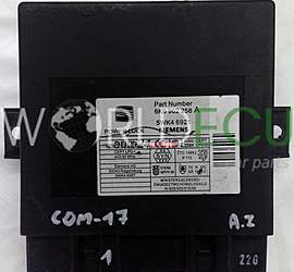 CENTRALINA-MODULO-COMFORT 6K0962258A, 6K0 962 258 A, SIEMENS 5WK4 6921 5WK46921, 5WK4 8687 5WK48687 SEAT IBIZA CORDOBA