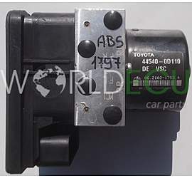 ABS CENTRALINA POMPA TOYOTA YARIS 44540-0D110, 445400D110, ATE 06.2102-1753.4, 06210217534, 89541-0D140, 895410D140, 06.2109-5856.3, 06210958563