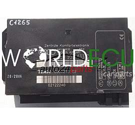 CENTRALINA DE COMANDO DO SISTEMA CONFORT AUDI A4 TEMIC 00002731E2, 8E0 959 433 CH, 8E0959433CH, 8E0959433