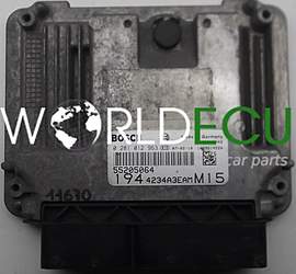 CENTRALINA DO MOTORE FIAT CROMA 1.9 JTD BOSCH 0 281 012 963, 0281012963, 55205064 - 11670, 12951 (1)