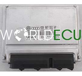 ECU ENGINE CONTROLLER AUDI A6 2.8 V6 BOSCH 0 261 204 808, 0261204808, 4D0 907 551 AF, 4D0907551AF