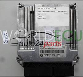 Centralina motore BMW X5 2.0 D BOSCH 0 281 011 411, 0281011411, DDE 7792 025, DDE7792025, 7792025