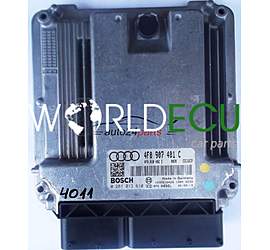 ECU ENGINE CONTROLLER AUDI A6 3.0 TDI 4F0907401C, 4F0 907 401 C, 4F0910402E, 4F0 910 402 E BOSCH 0281013610, 0 281 013 610 EDC16CP 1039S16428
