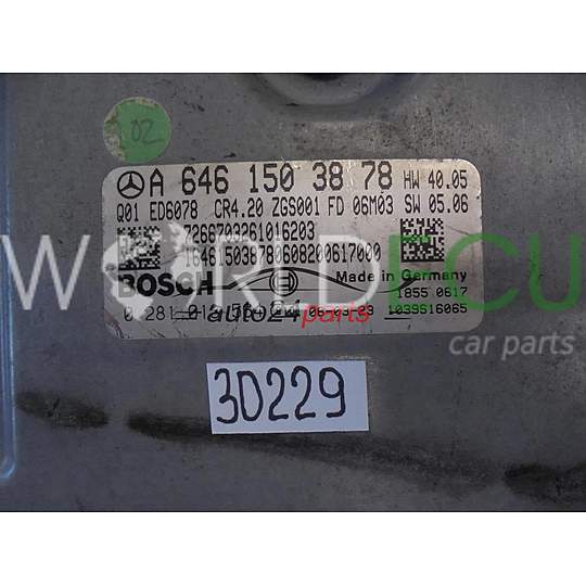 Centralina motore MERCEDES BENZ 0281013564 A6461503878