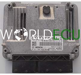 ECU ENGINE CONTROLLER AUDI A3 1.4 TFSI BOSCH 0 261 S04 859, 0261S04859, 03C 906 016 S, 03C906016S, MED17.5.5