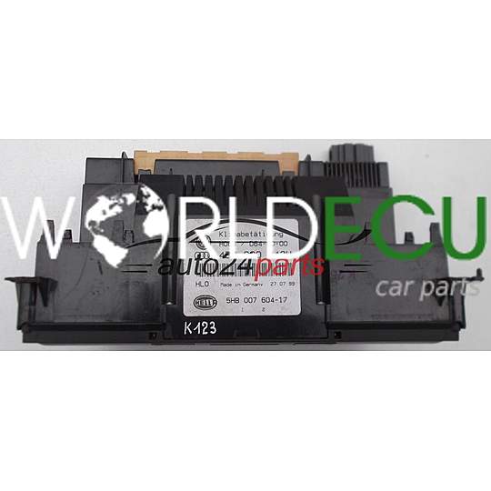 HEATING AND AIR CONDITIONING CONTROL PANEL SWITCH CLIMATRONIC AUDI 4B0 820 043 H / 4B0820043H / 5HB 007 604-17 / 5HB00760417