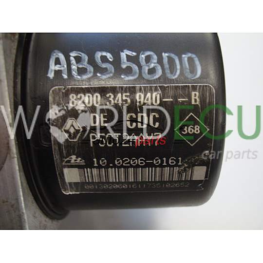 POMPE HYDRAULIQUE ET CALCULATEUR d'ABS RENAULT 8200345940-B 10.0960-1442.3 10096014423
