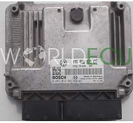 ECU ENGINE CONTROLLER SEAT LEON 1.9 TDI BLS 03G 906 021 CT, 03G906021CT, BOSCH 0 281 012 607, 0281012607, DIESEL EDC16U34, 1039S13107