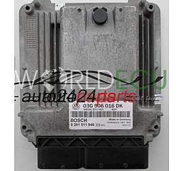 Centralina motore VW VOLKSWAGEN TOURAN 1.9 TDI BOSCH 0 281 011 946, 0281011946, 03G 906 016 DK, 03G906016DK - PLUG&PLAY