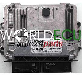 MOTORSTEUERGERÄT ECU STEUERGERÄT FORD FOCUS BOSCH 0 261 S08 536, 0261S08536, CV61-12A650-ABH, CV6112A650ABH, CV6A-12B684-BB, CV6A12B684BB, 6PFH