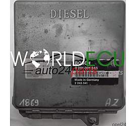 CENTRALINA MOTORE BMW E36 318 1.8 TDS BOSCH 0281001243, 0 281 001 243, 2245541, 2 245 541