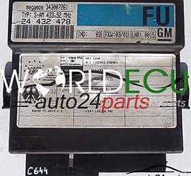 KOMFORTSTEUERGERÄT OPEL ZAFIRA A, ASTRA G, GM 24 432 478, GM 24432478, 343007261