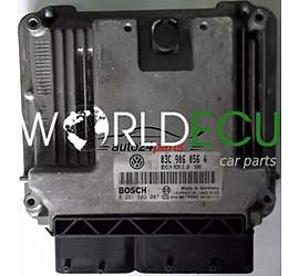 CENTRALINA MOTORE VW VOLKSWAGEN GOLF 1.6 FSI 03C906056A, 03C 906 056 A, BOSCH 0261S02007, 0 261 S02 007, BENZIN MED9.5.10 5805 1039S05148