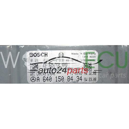 ECU Engine control unit MERCEDES W169 BOSCH 0 281 015 960, 0281015960, A 640 150 84 34, A6401508434
