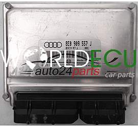 ECU ENGINE CONTROLLER AUDI A4 A6 2.0 ALT 8E0909557J, 8E0 909 557 J, BOSCH 0261207977, 0 261 207 977 BENZIN ME7.5