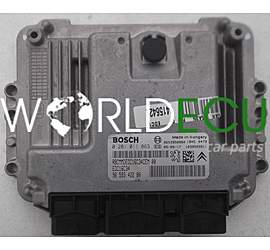 БЛОК УПРАВЛЕНИЯ ДВИГАТЕЛЕМ  PEUGEOT 307 1.6 HDI BOSCH 0 281 011 863, 0281011863, 96 593 422 80, 9659342280, 9653958980, EDC16C34