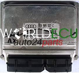 ECU ENGINE CONTROLLER AUDI A4 2.0 TDI 8E0909557C, 8E0 909 557 C BOSCH 0261207220, 0 261 207 220 BENZIN ME7.5 0003 26SA7964